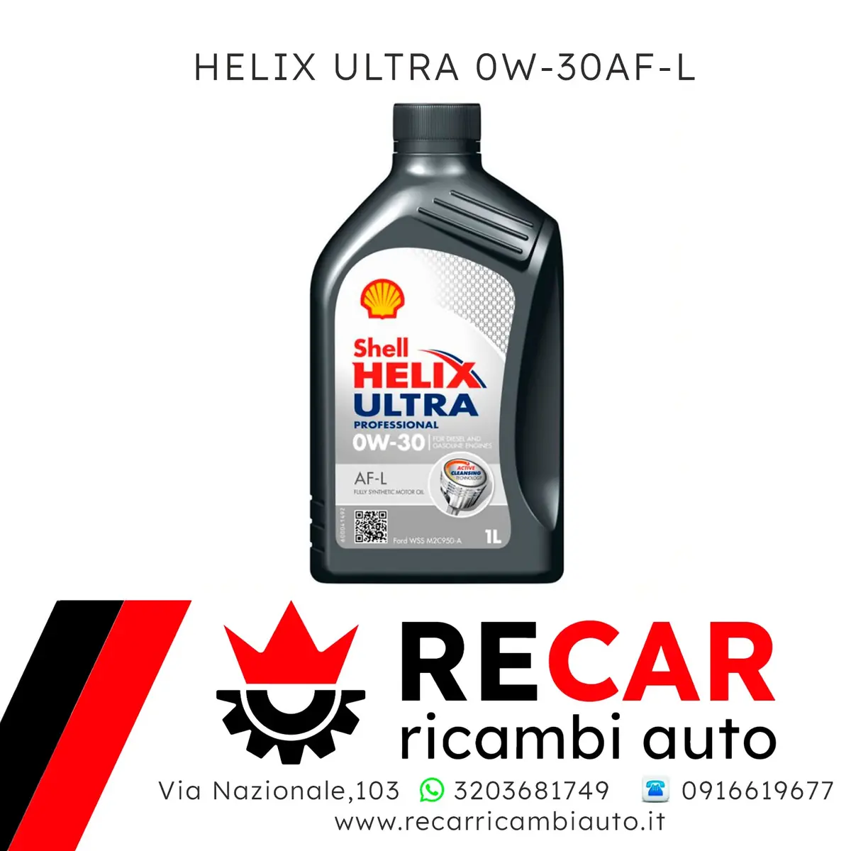 Shell Helix Ultra Professional Af-L 0W30 1