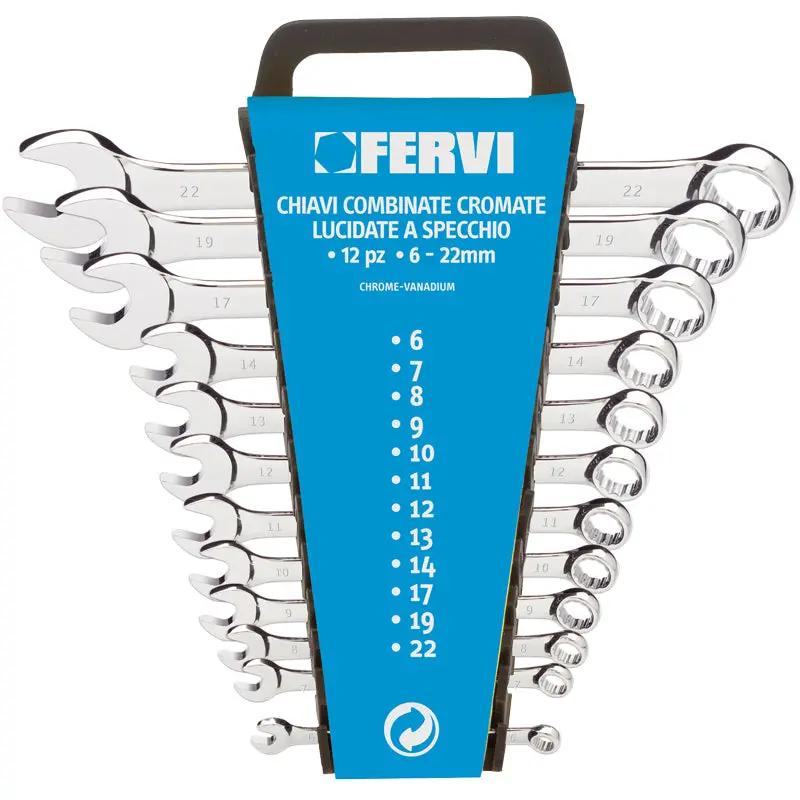 Serie Chiavi Combinate Cromate, Lucidate A Specchio 1