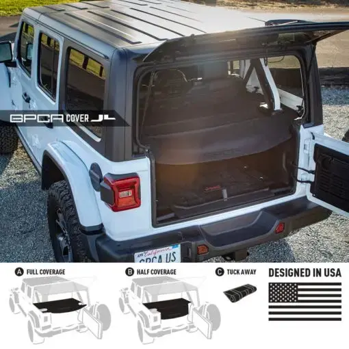 Jeep Wrangler Jl 4Dr Cargo Cover Lite (2018+) 1