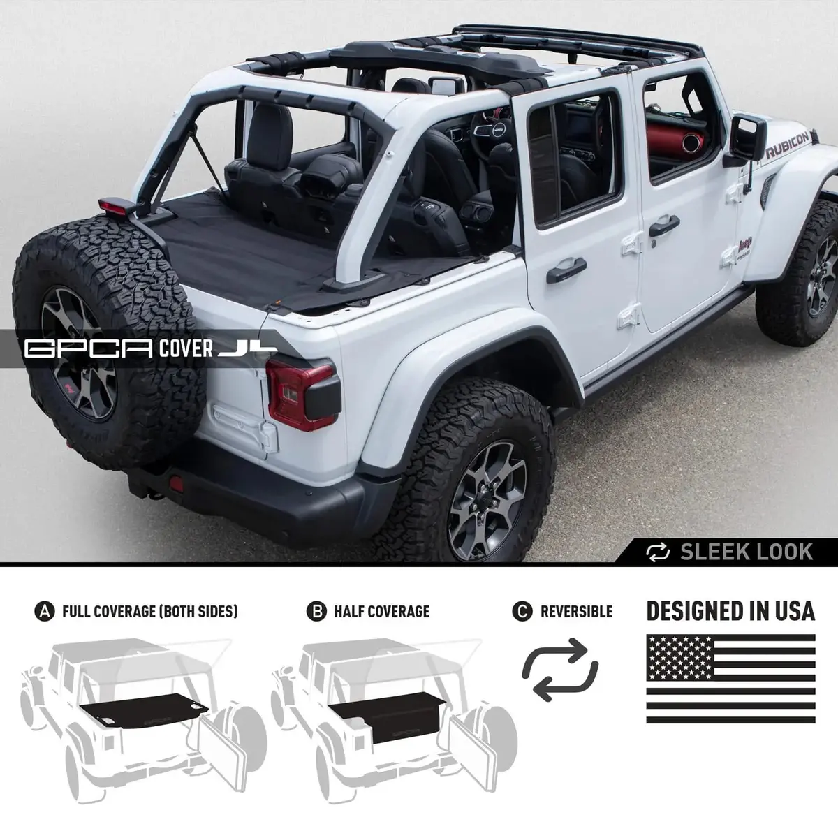 Jeep Wrangler Jl 4Dr Cargo Cover Pro (2018+) 1