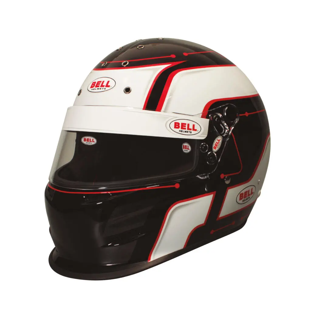 Bell K1 Pro Racing Helmet – Semi-Pro, SA2020 Certified, Circuit Graphic Finish