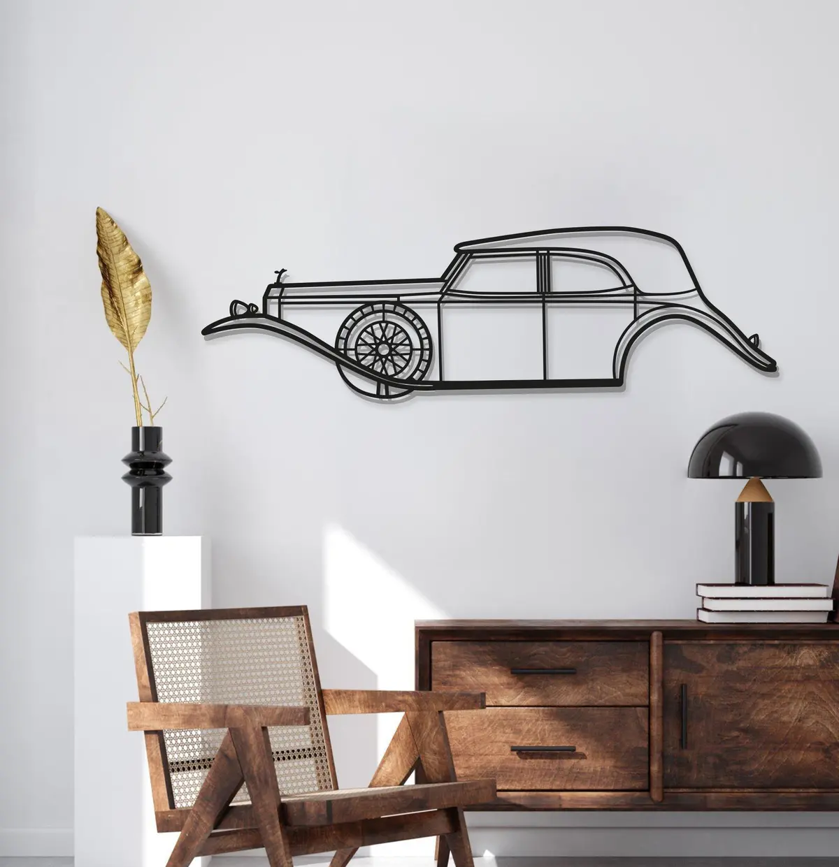 1929 Phantom Ii Metal Car Wall Art - Mt0012 2