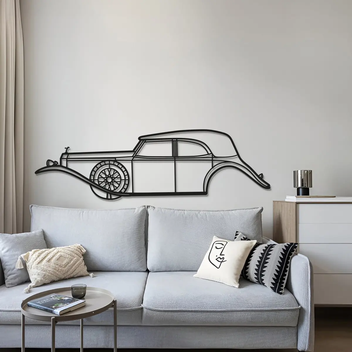 1929 Phantom Ii Metal Car Wall Art - Mt0012 4