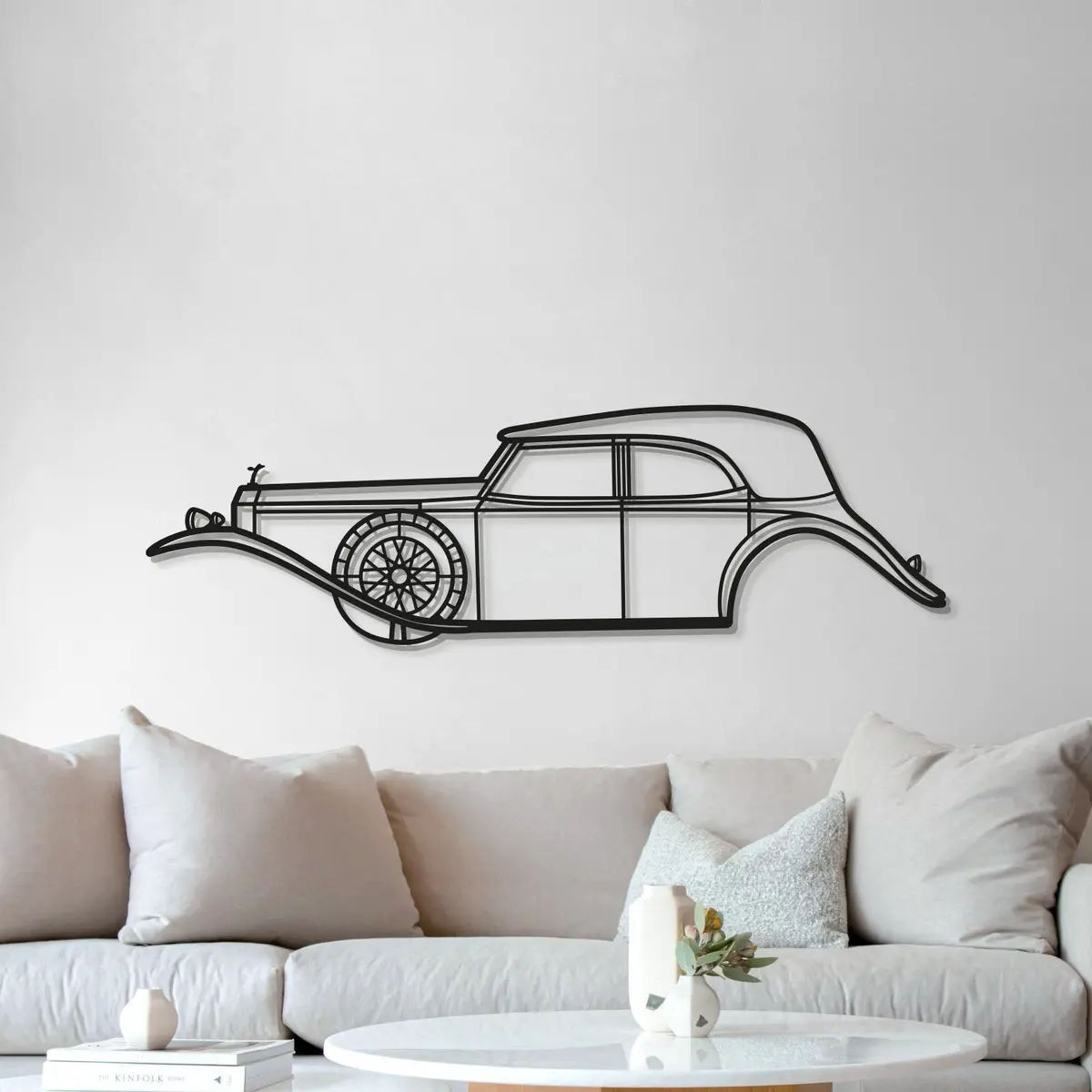 1929 Phantom Ii Metal Car Wall Art - Mt0012 5