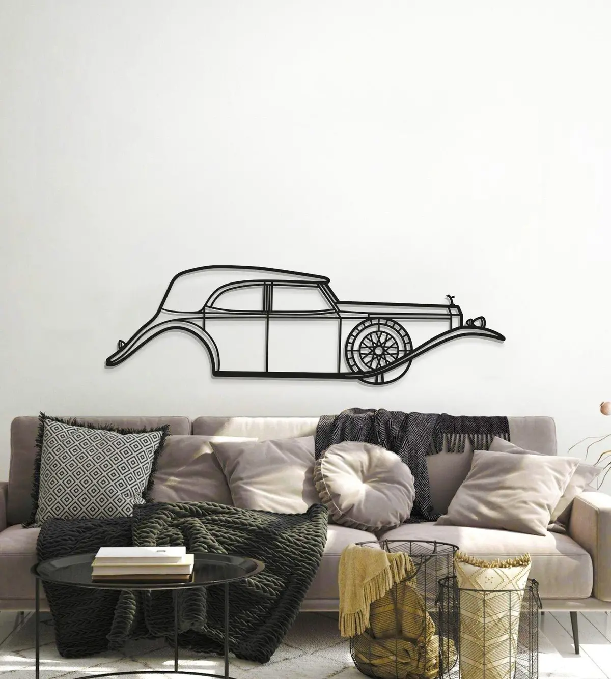 1929 Phantom Ii Metal Car Wall Art - Mt0012 6