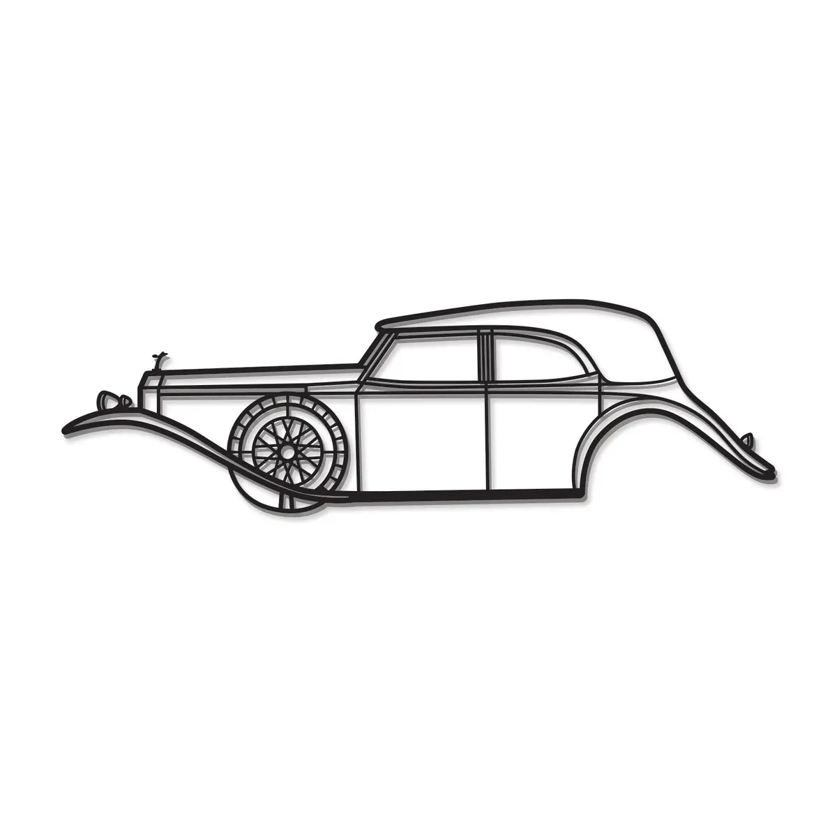 1929 Phantom Ii Metal Car Wall Art - Mt0012 8