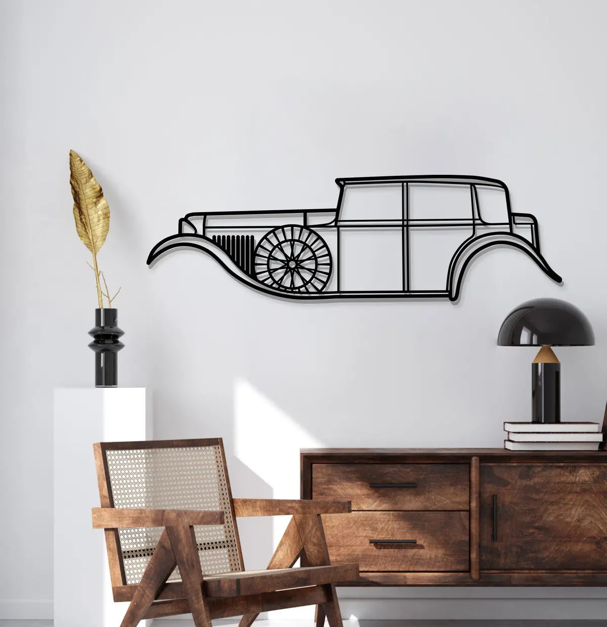 1930 8 Litre Metal Car Wall Art - Mt0002 2