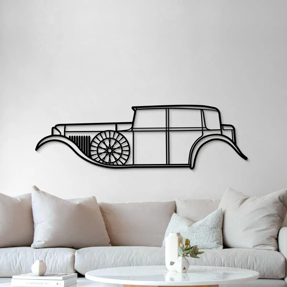 1930 8 Litre Metal Car Wall Art - Mt0002 5