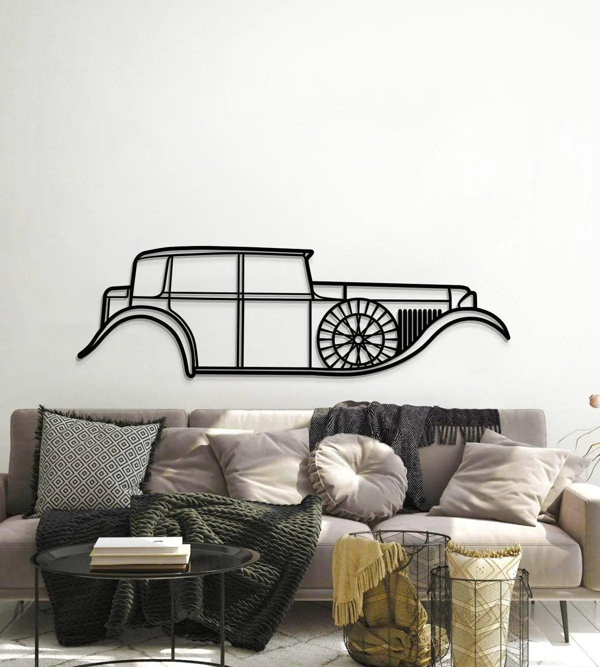 1930 8 Litre Metal Car Wall Art - Mt0002 6