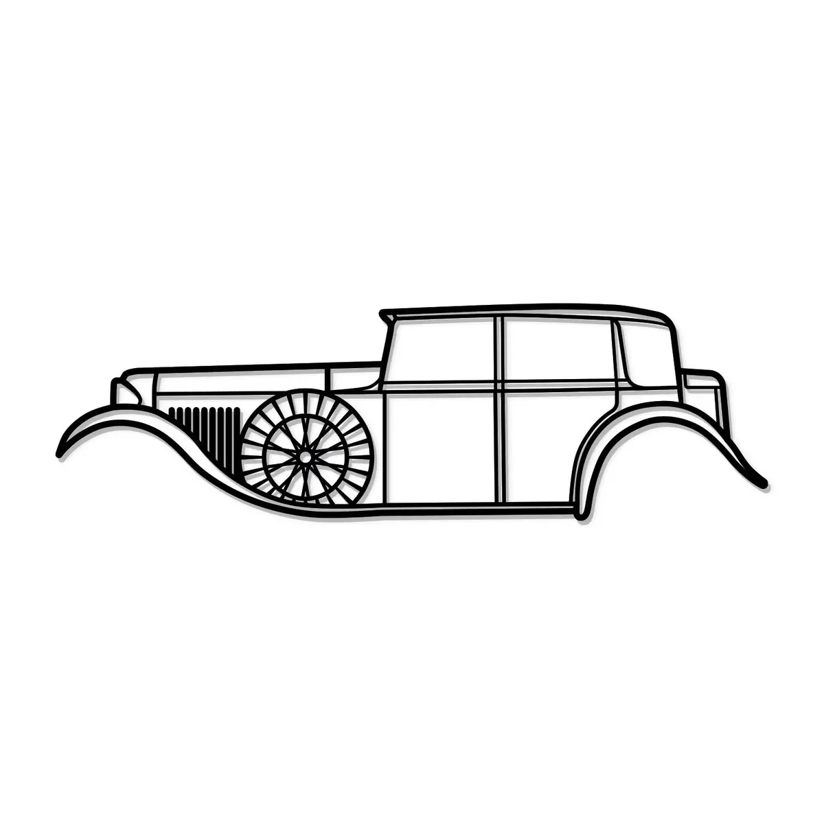 1930 8 Litre Metal Car Wall Art - Mt0002 8
