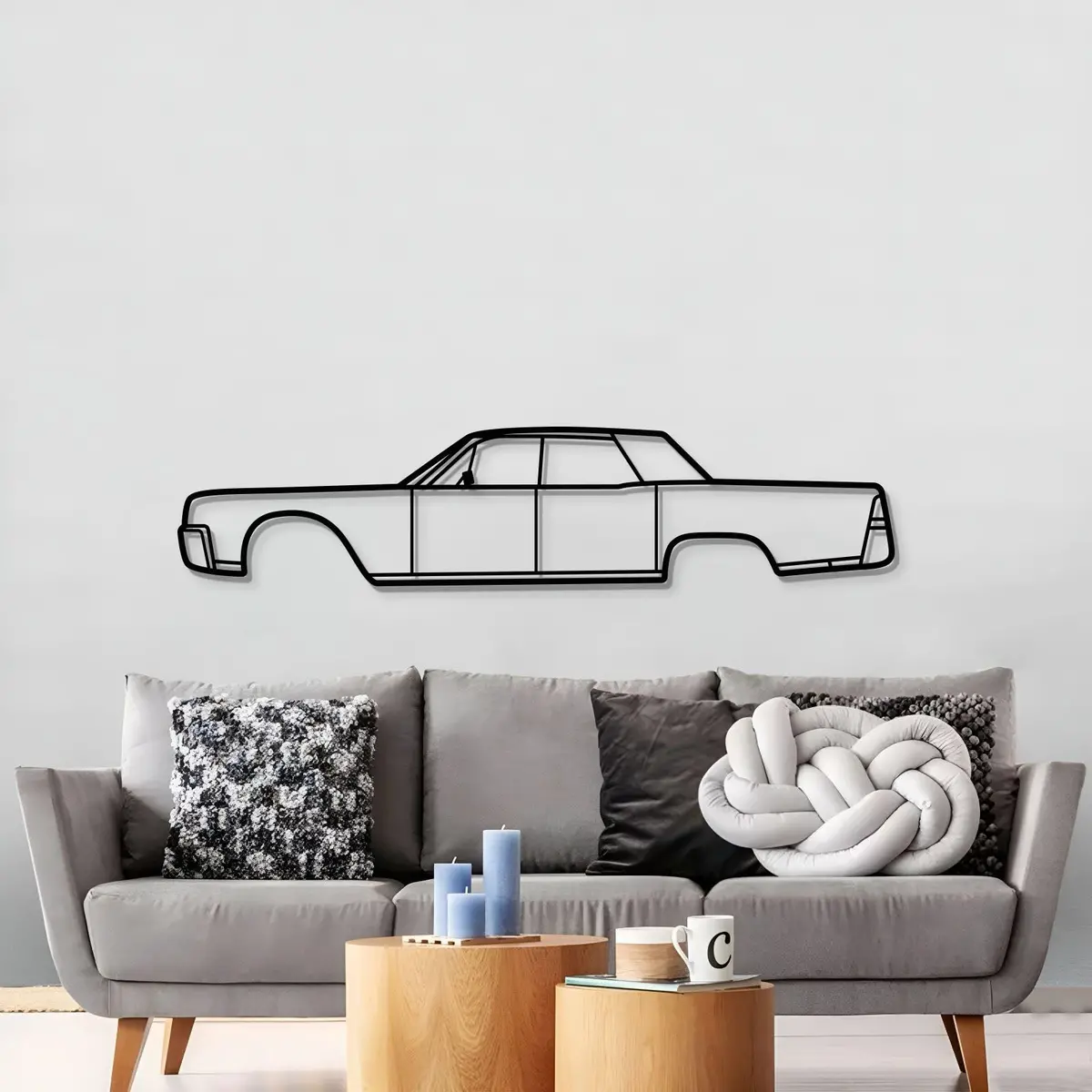 1961 Continental Metal Car Wall Art - Mt0062 3