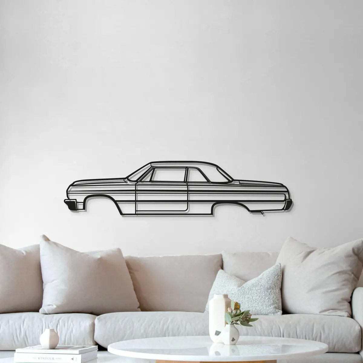 1964 Impala Ss Metal Car Wall Art - Mt0069 5