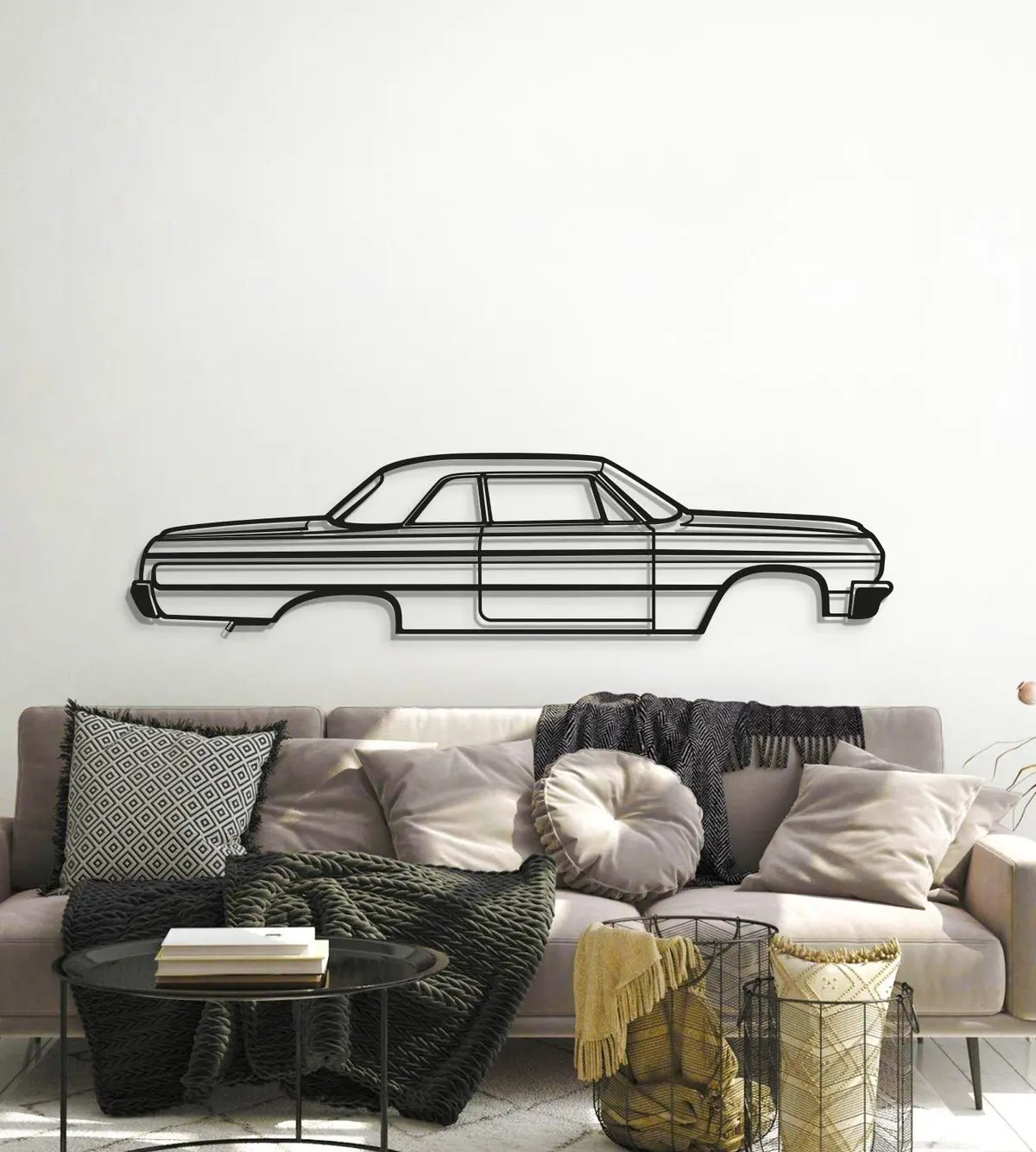1964 Impala Ss Metal Car Wall Art - Mt0069 6