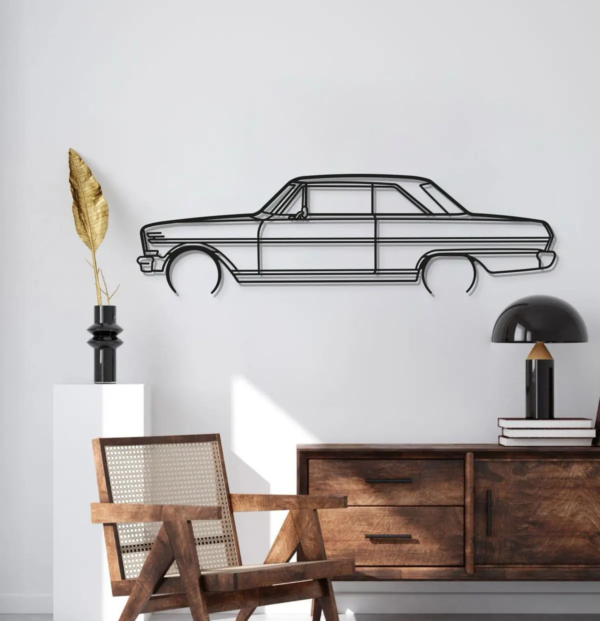 1964 Nova Metal Car Wall Art - Mt0071 2