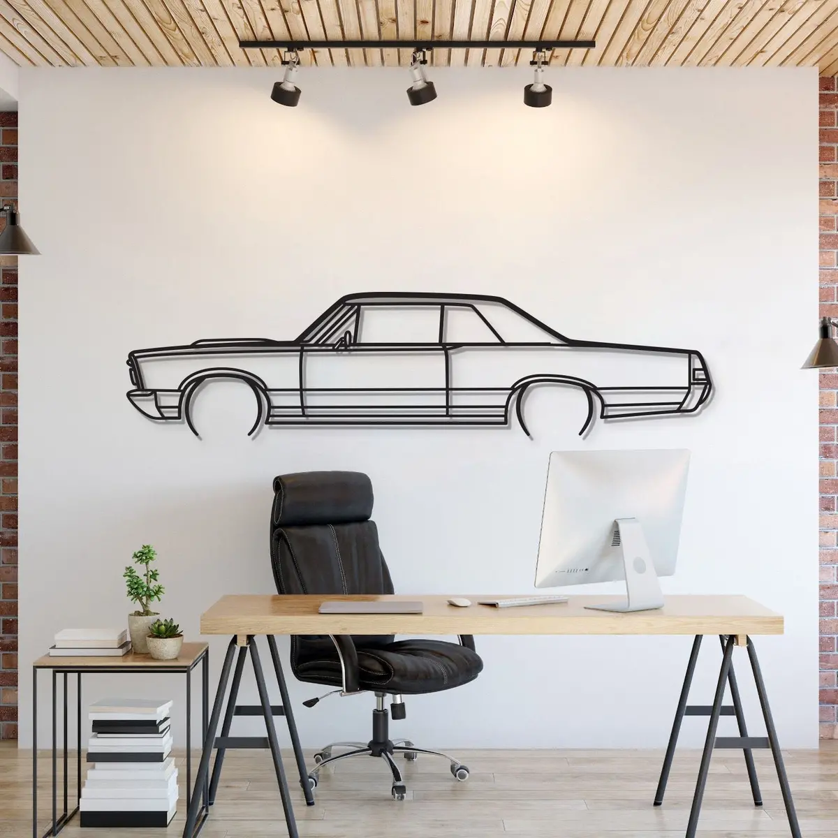 1965 Gto Metal Car Wall Art - Mt0074 1