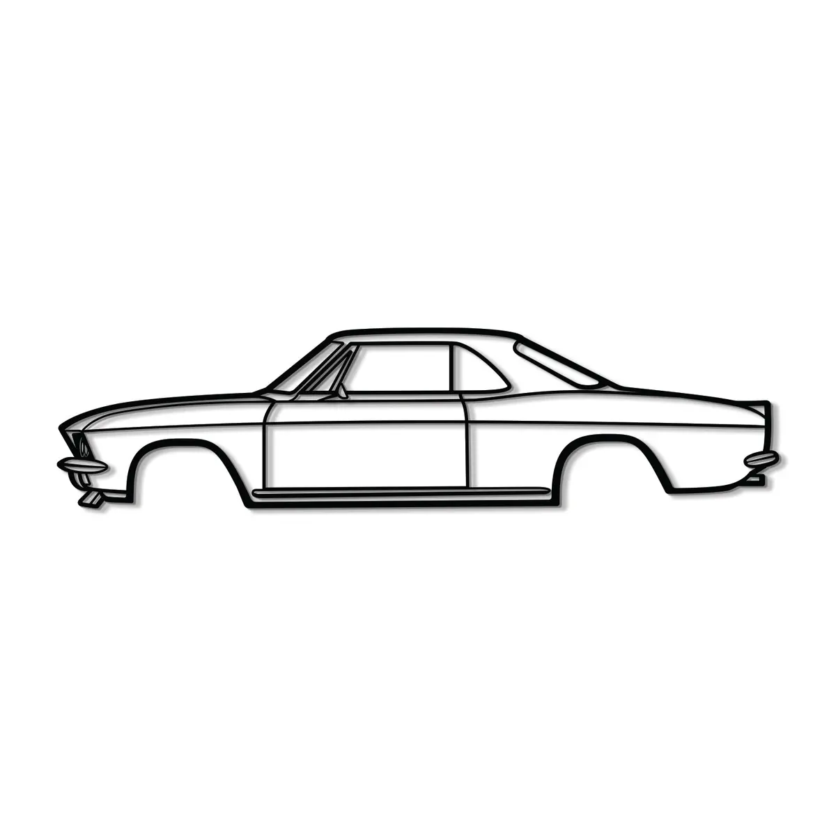 1966 Corvair Metal Car Wall Art - Mt0083 8