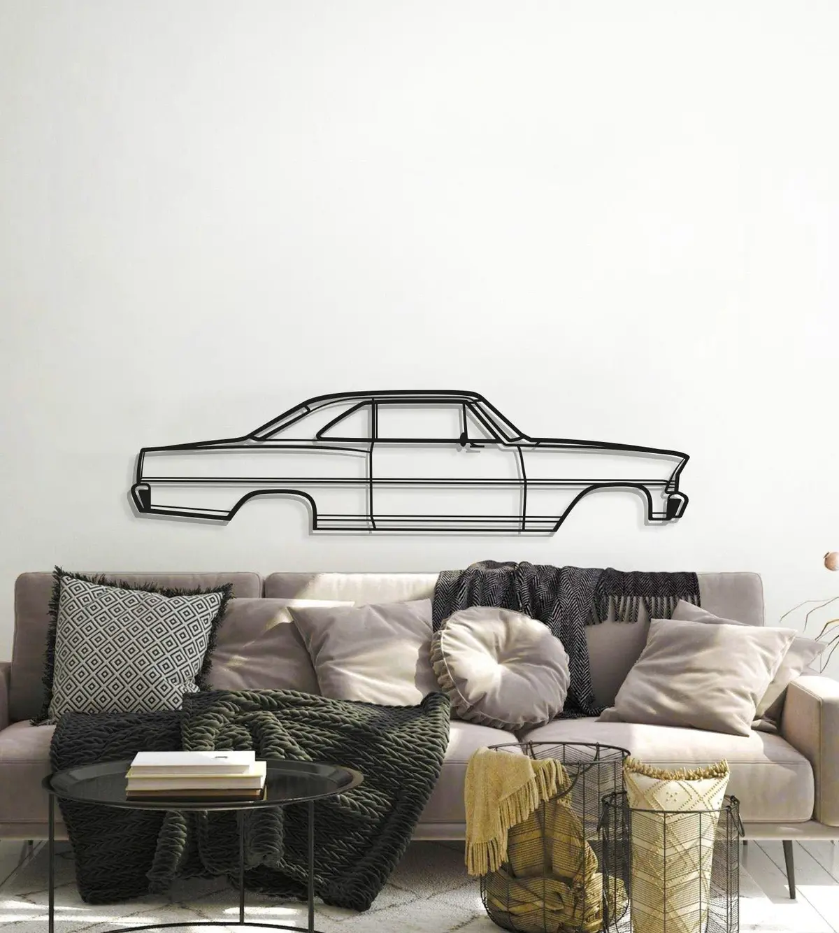 1967 Nova Metal Car Wall Art - Mt0102 6