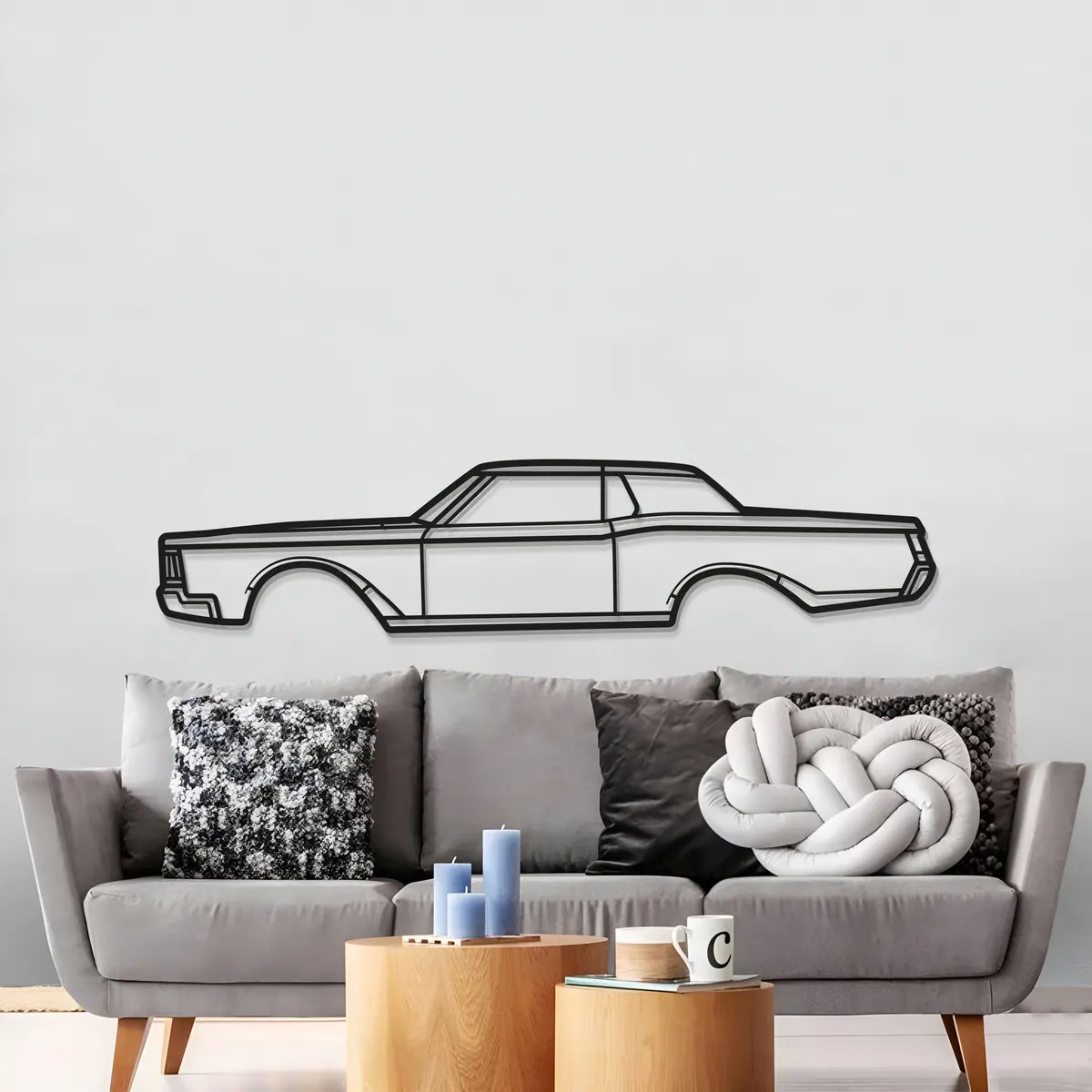 1968 Mark Iii Metal Car Wall Art - Mt0109 3