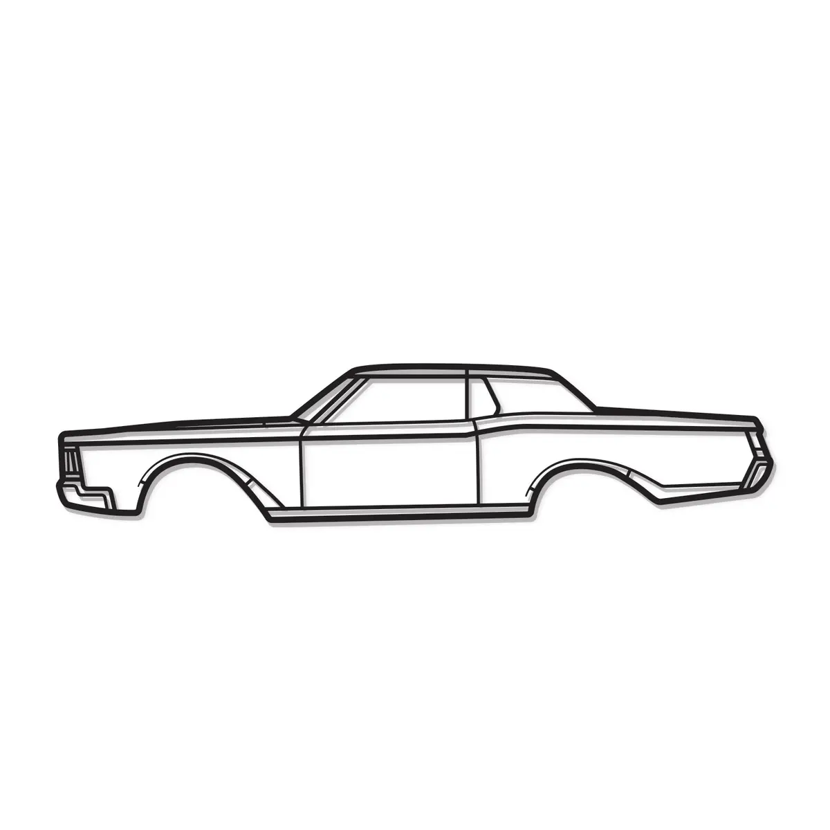 1968 Mark Iii Metal Car Wall Art - Mt0109 8