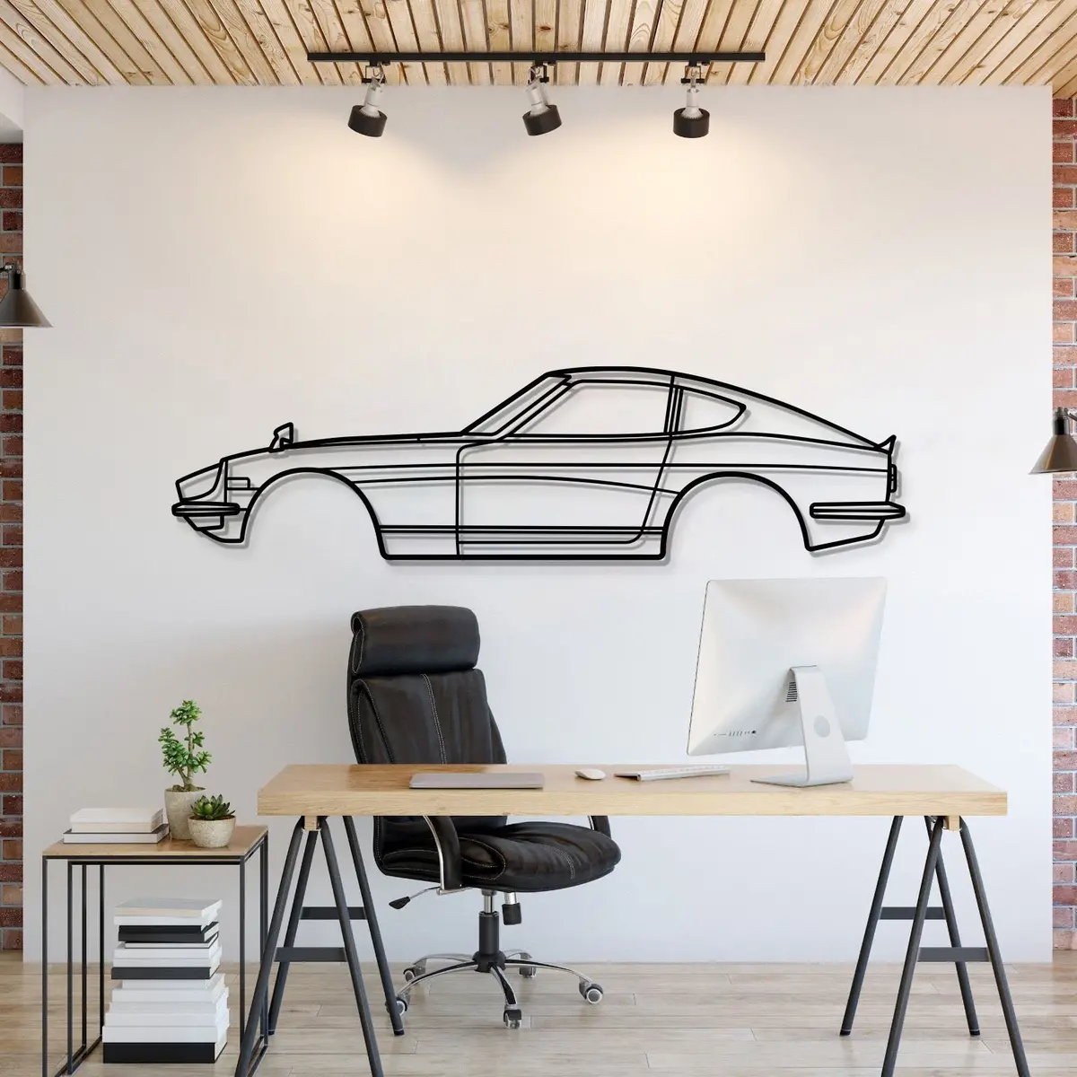 1969 Fairlady Z 432 Metal Car Wall Art - Mt0122 1