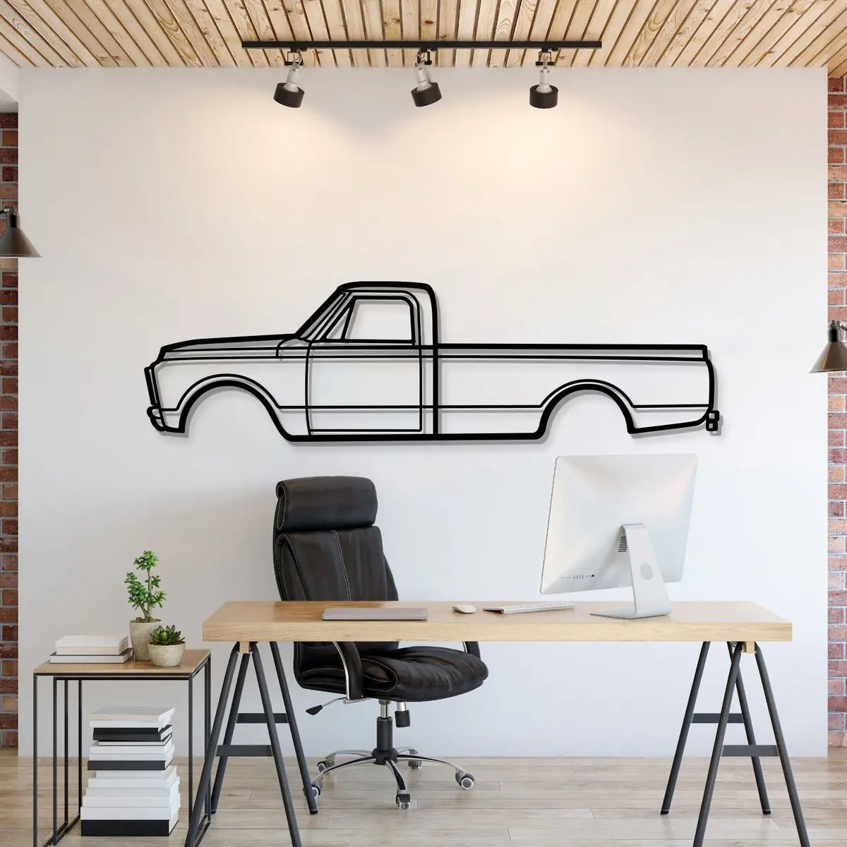 1970 3500 V8 Metal Car Wall Art - Mt0124 1