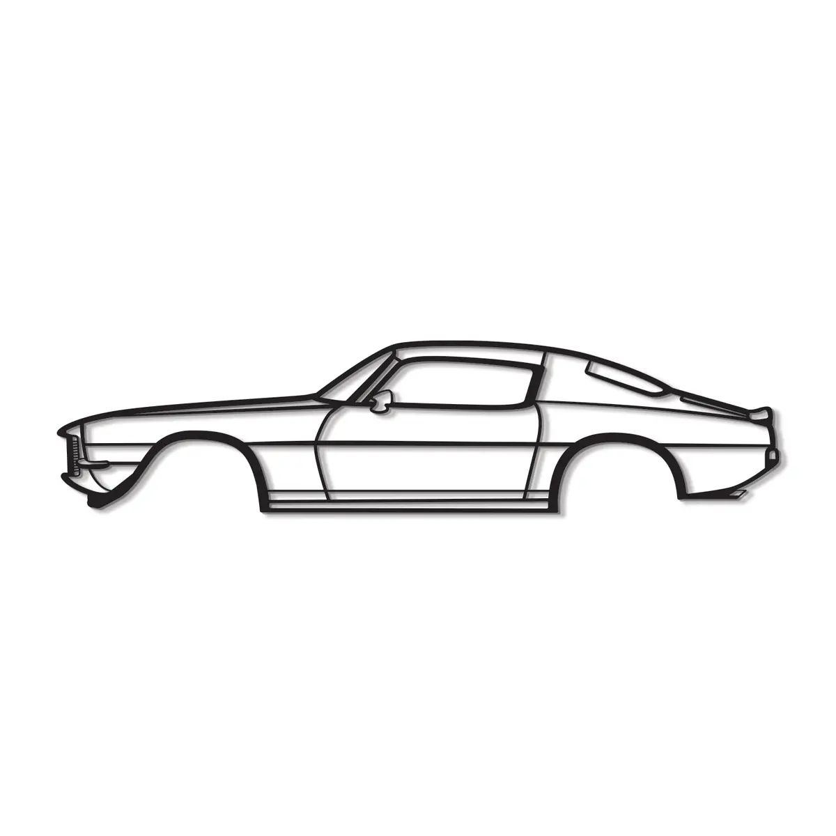 1971 Camaro Z28 Metal Car Wall Art - Mt0138 8