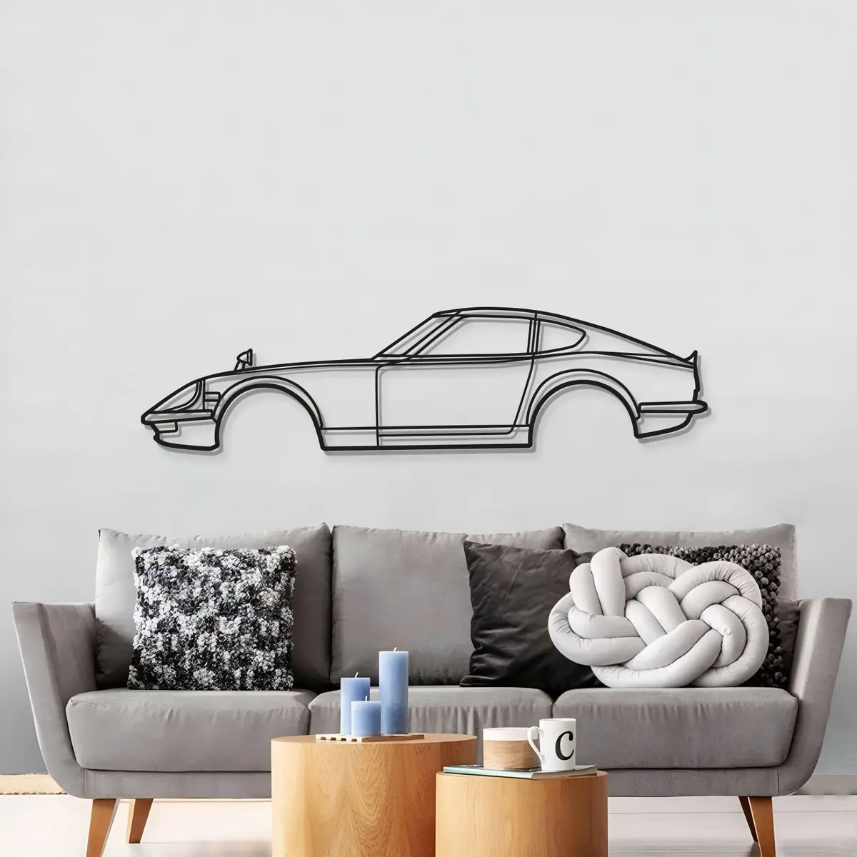 1971 Fairlady 240 Zg Metal Car Wall Art - Mt0141 3
