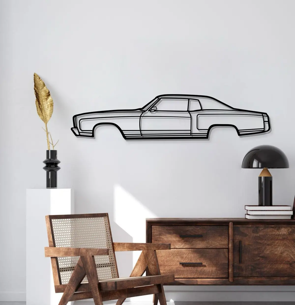 1972 Monte Carlo Metal Car Wall Art - Mt0147 2