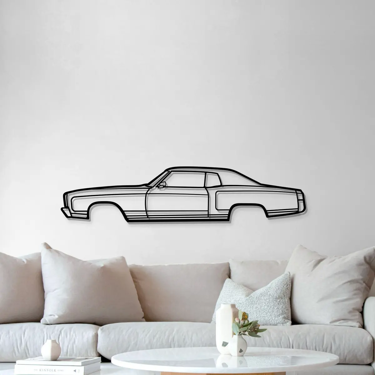 1972 Monte Carlo Metal Car Wall Art - Mt0147 5