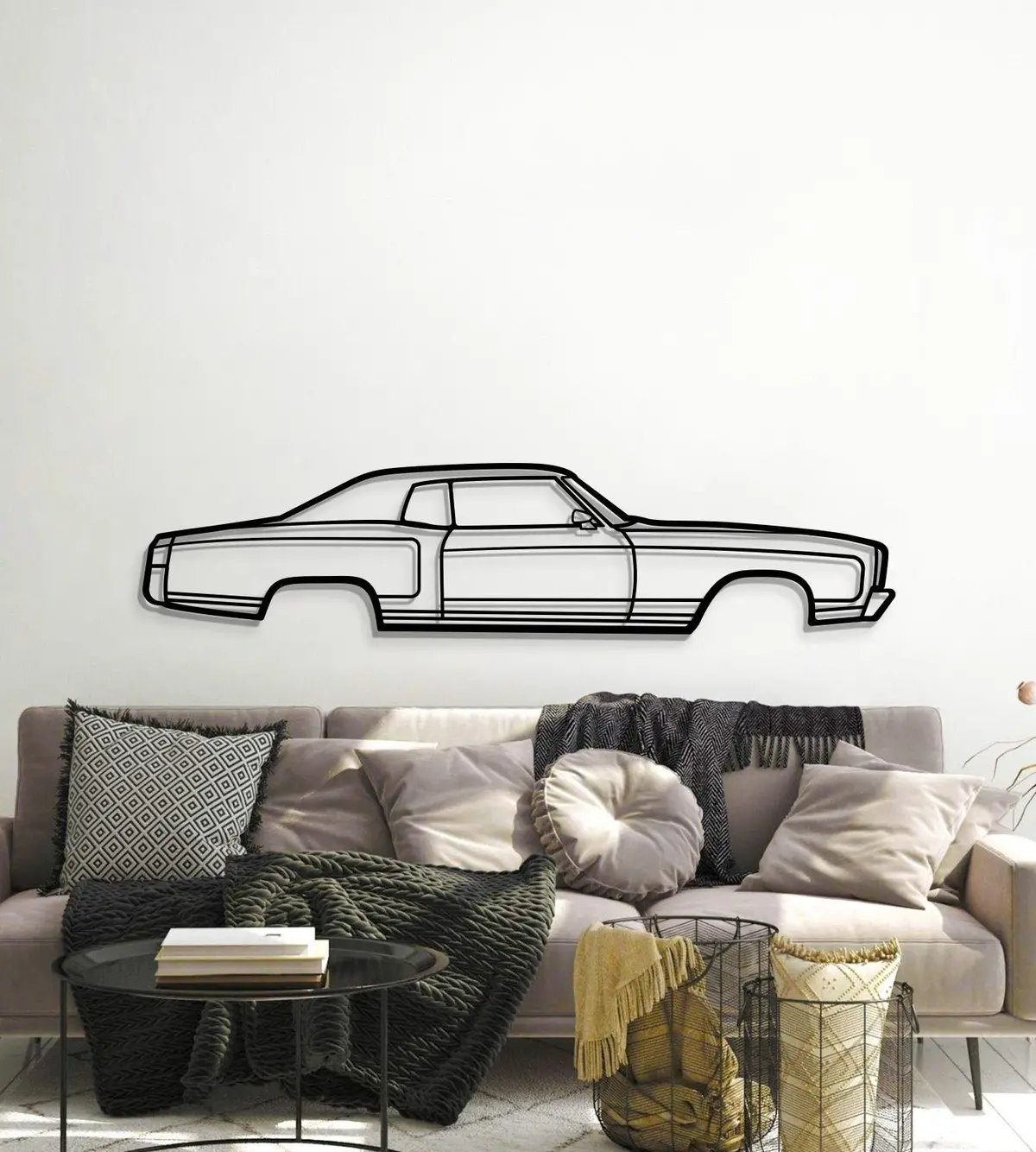 1972 Monte Carlo Metal Car Wall Art - Mt0147 6