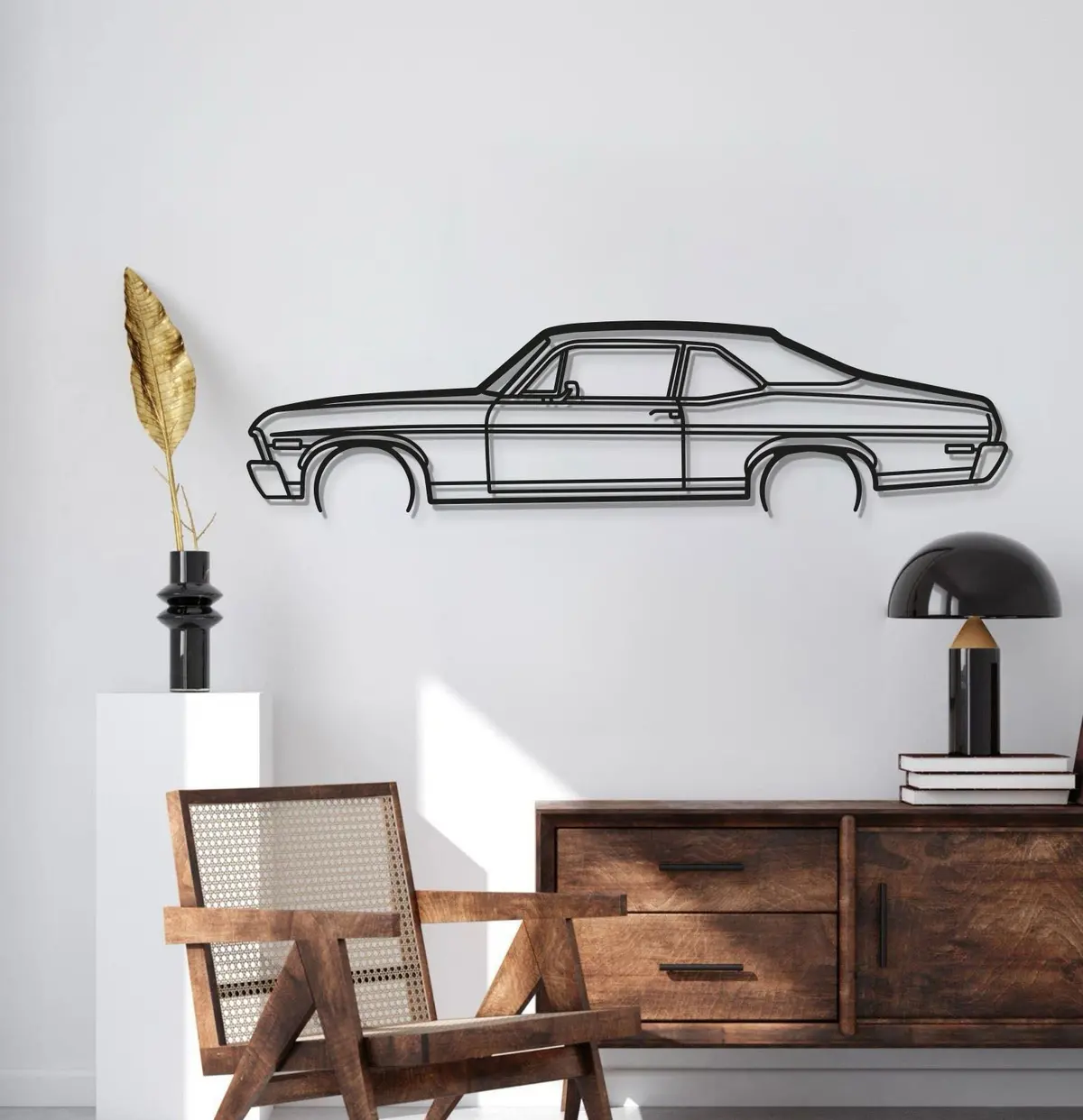 1972 Nova Metal Car Wall Art - Mt0148 2