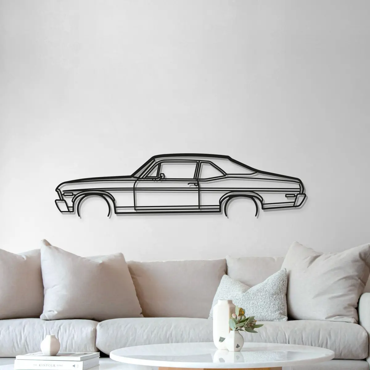 1972 Nova Metal Car Wall Art - Mt0148 5