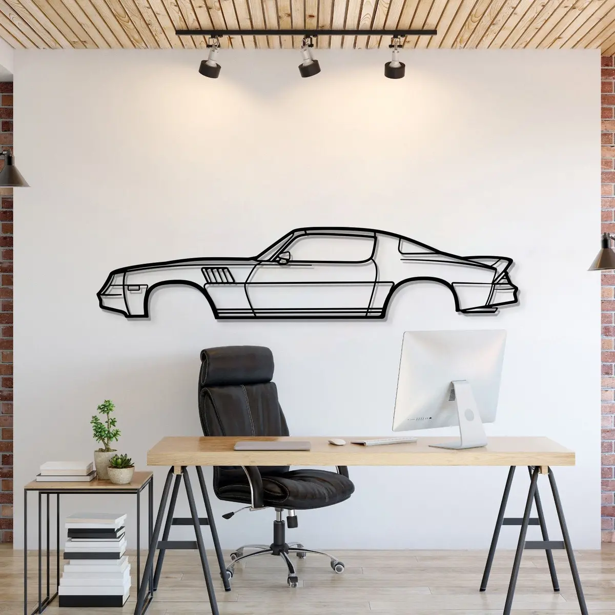 1978 Camaro Z28 Metal Car Wall Art - Mt0181 1
