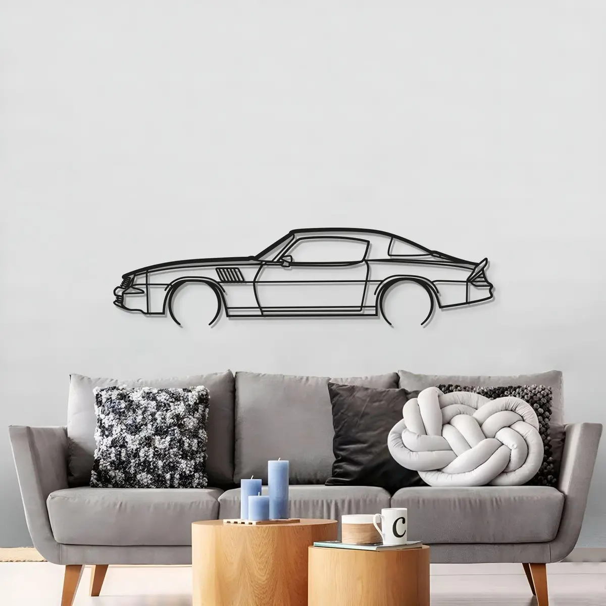 1978 Camaro Z28 Detailed Metal Car Wall Art - Mt0180 3
