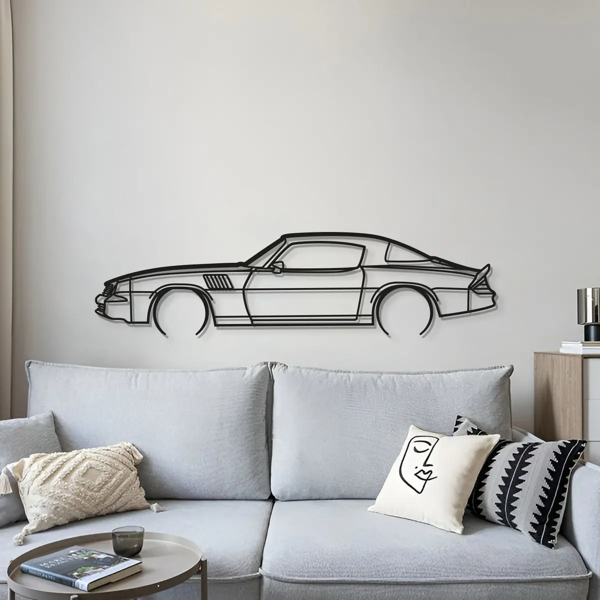 1978 Camaro Z28 Detailed Metal Car Wall Art - Mt0180 4