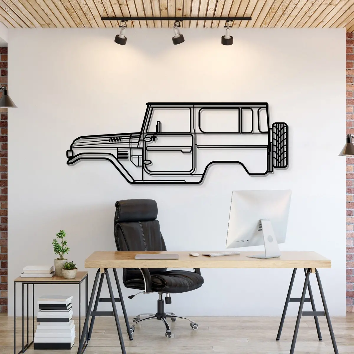 1979 Fj40 Metal Car Wall Art - Mt0183 1