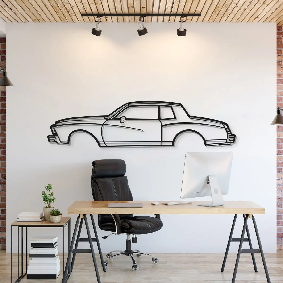 1979 Monte Carlo Metal Car Wall Art - Mt0184 1