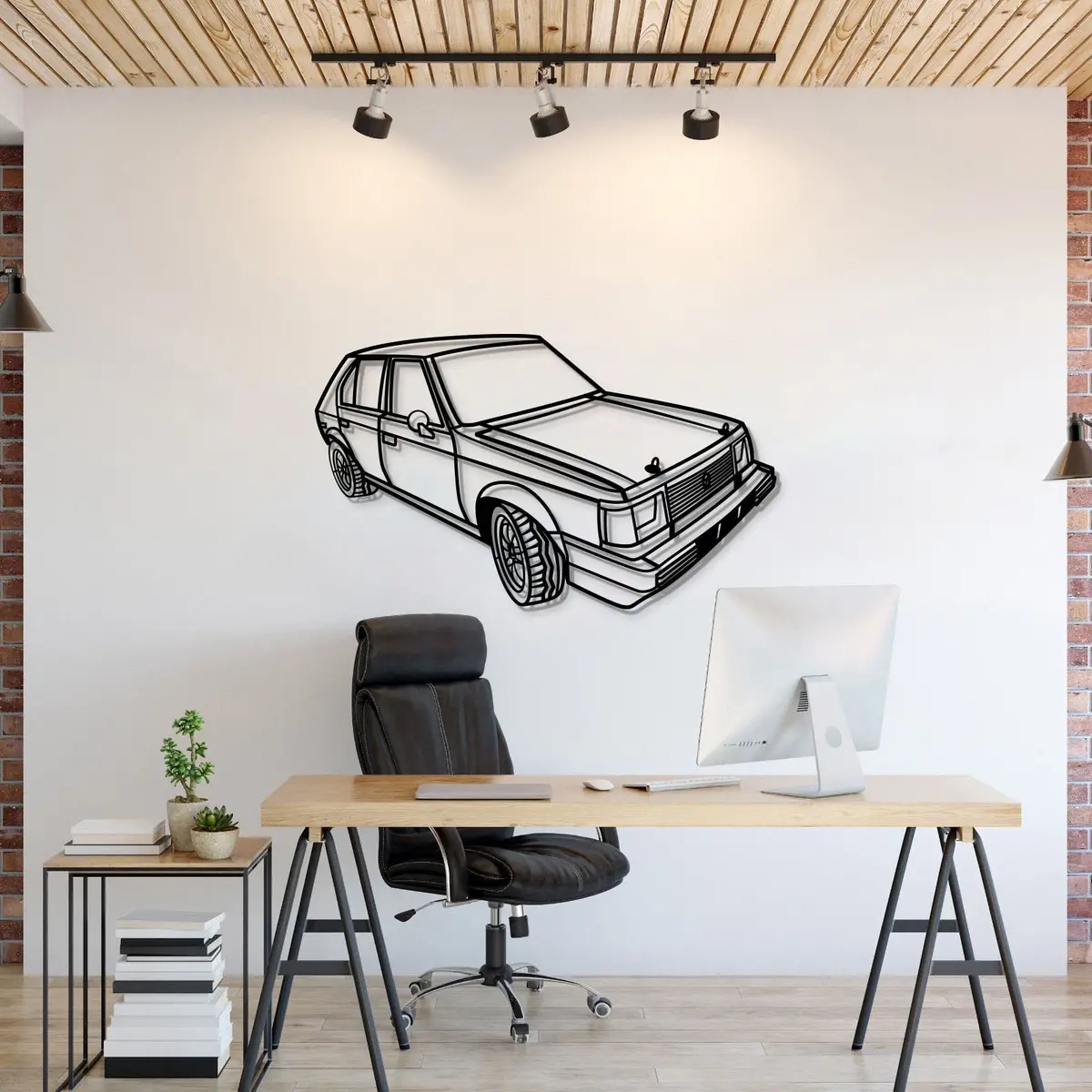 1980 Horizon Perspective Metal Car Wall Art - Mt1182 1