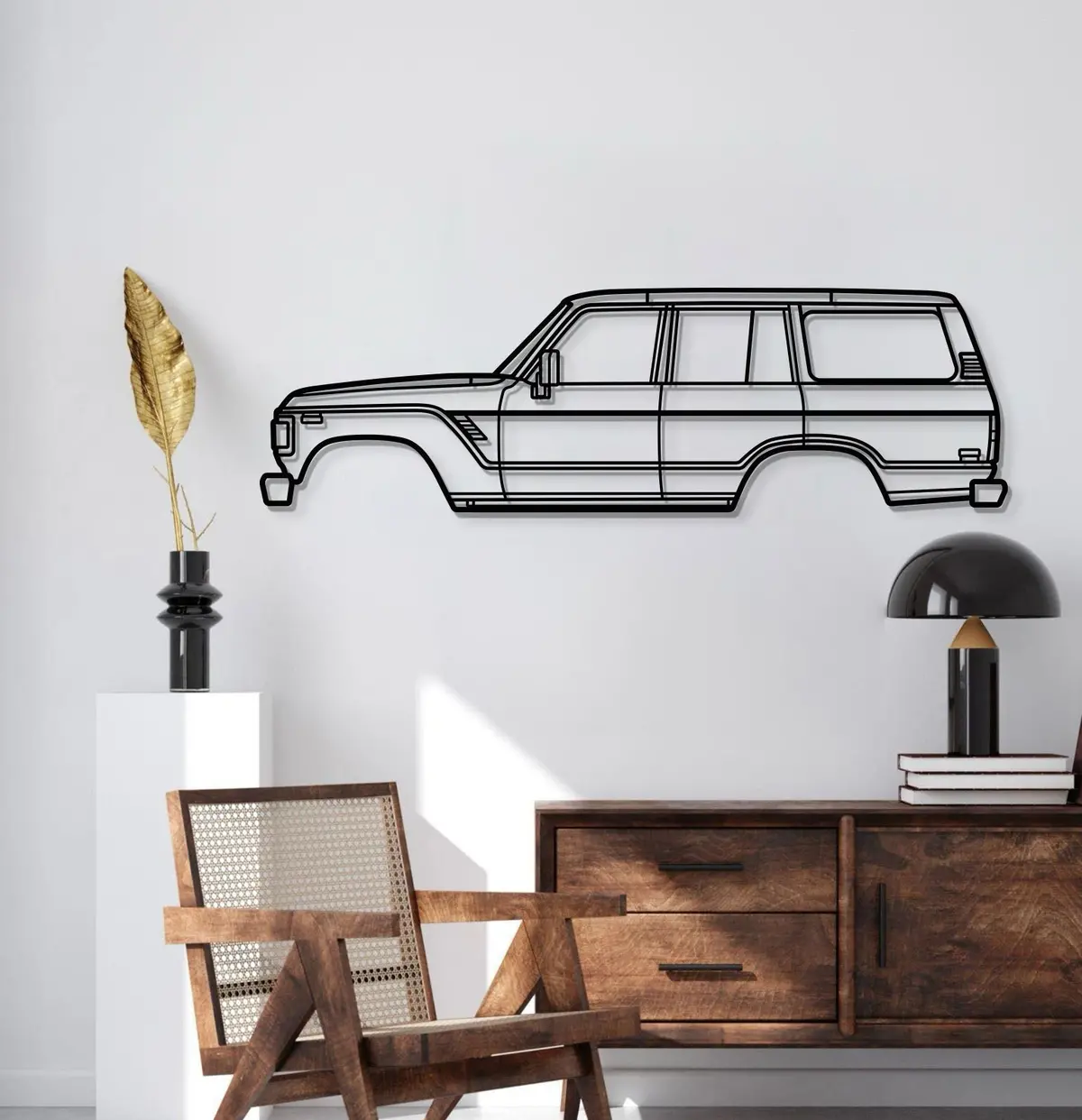 1980 Land Cruiser 4Th Gen (J60) Metal Car Wall Art - Mt0190 2