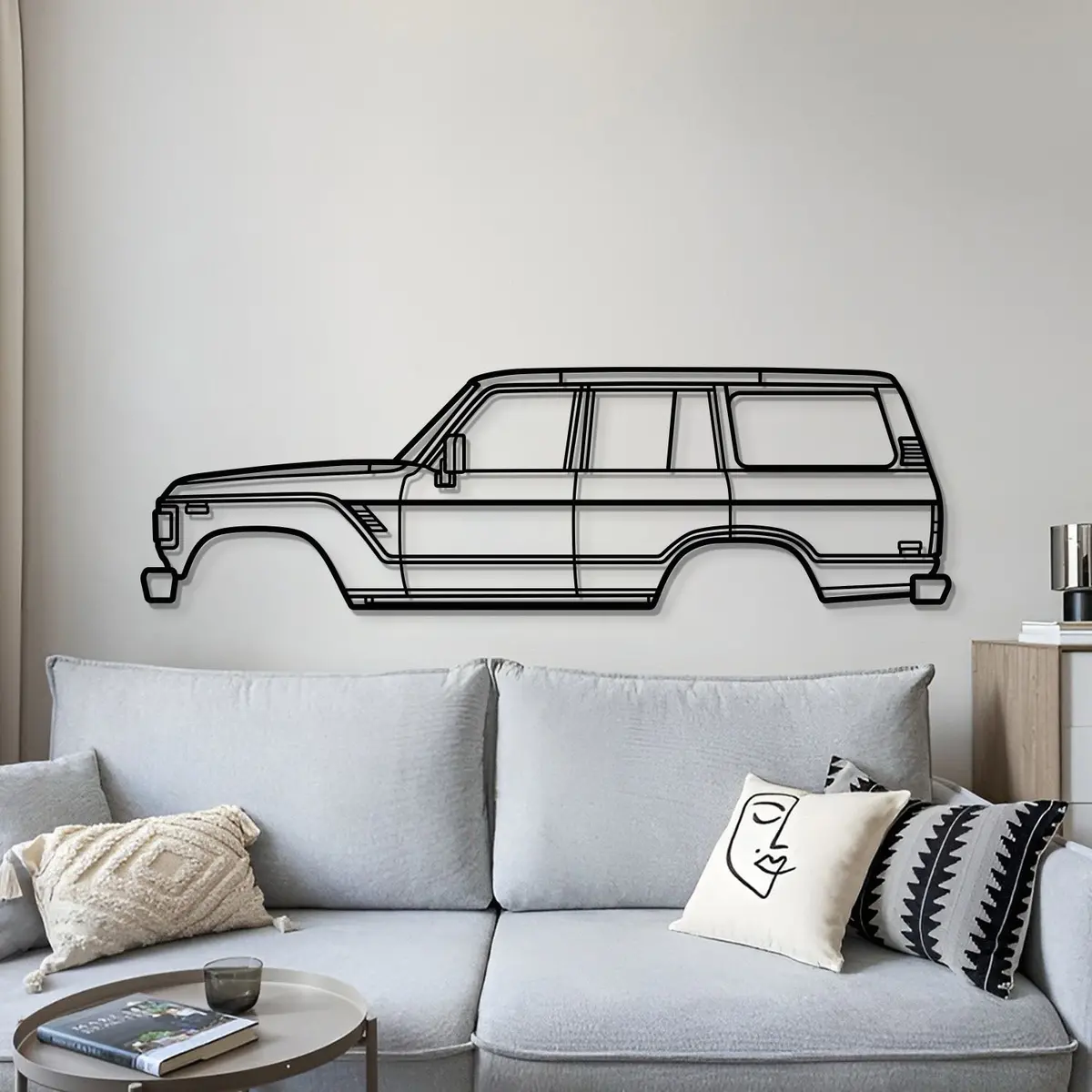 1980 Land Cruiser 4Th Gen (J60) Metal Car Wall Art - Mt0190 4