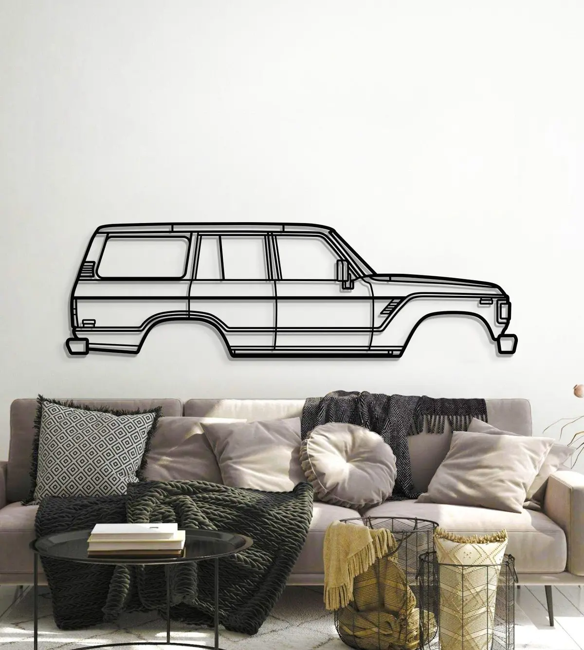 1980 Land Cruiser 4Th Gen (J60) Metal Car Wall Art - Mt0190 6