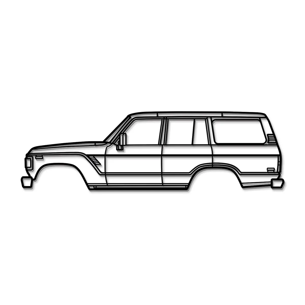 1980 Land Cruiser 4Th Gen (J60) Metal Car Wall Art - Mt0190 8