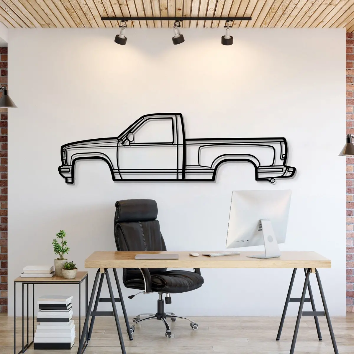 1988 K1500 Silverado Metal Car Wall Art - Mt0218 1