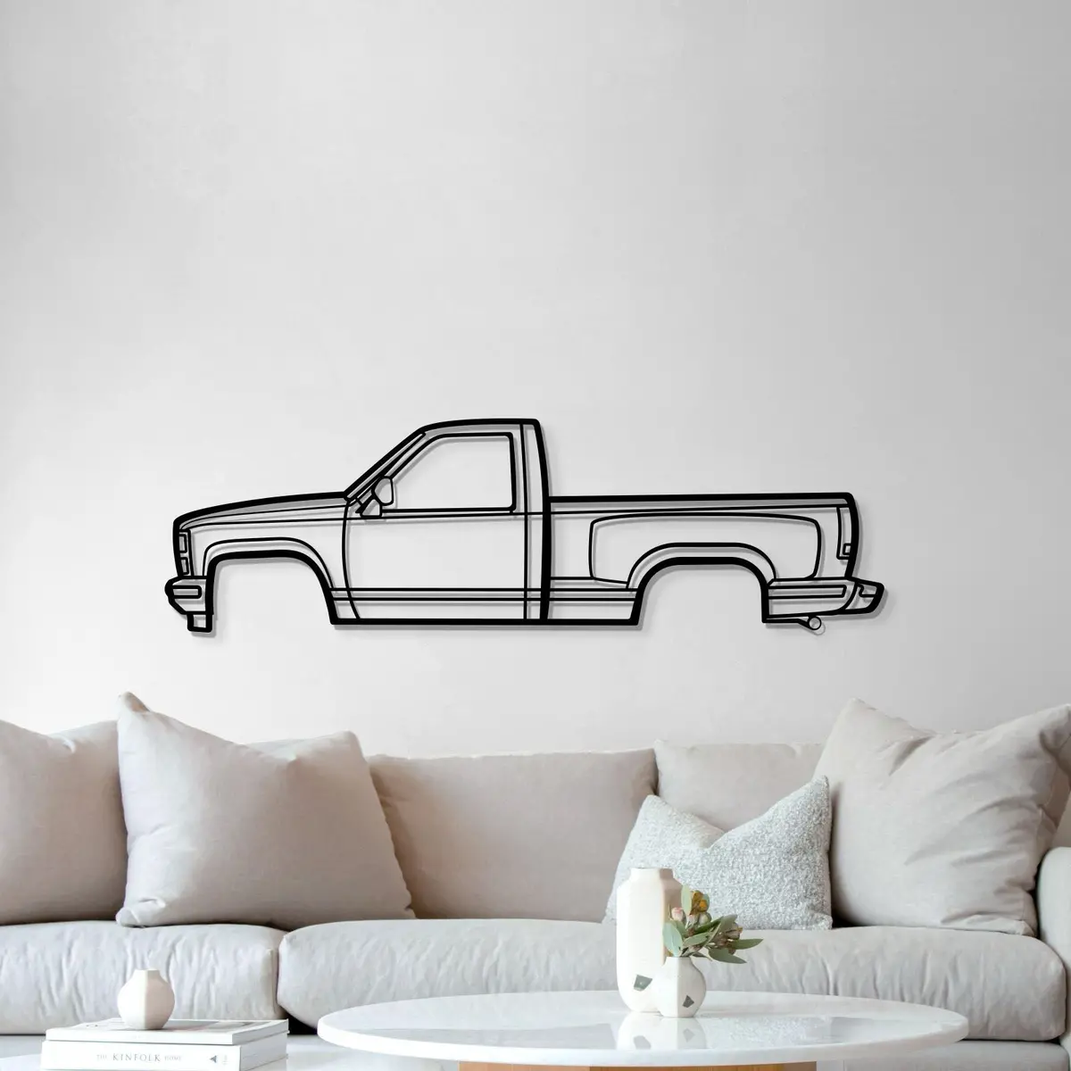 1988 K1500 Silverado Metal Car Wall Art - Mt0218 5