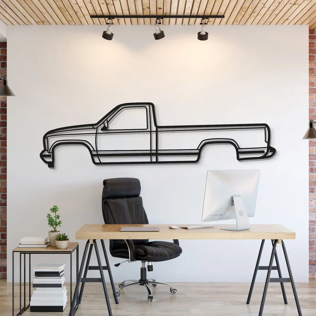 1988 Sierra 1500 1St Gen Metal Car Wall Art - Mt0220 1