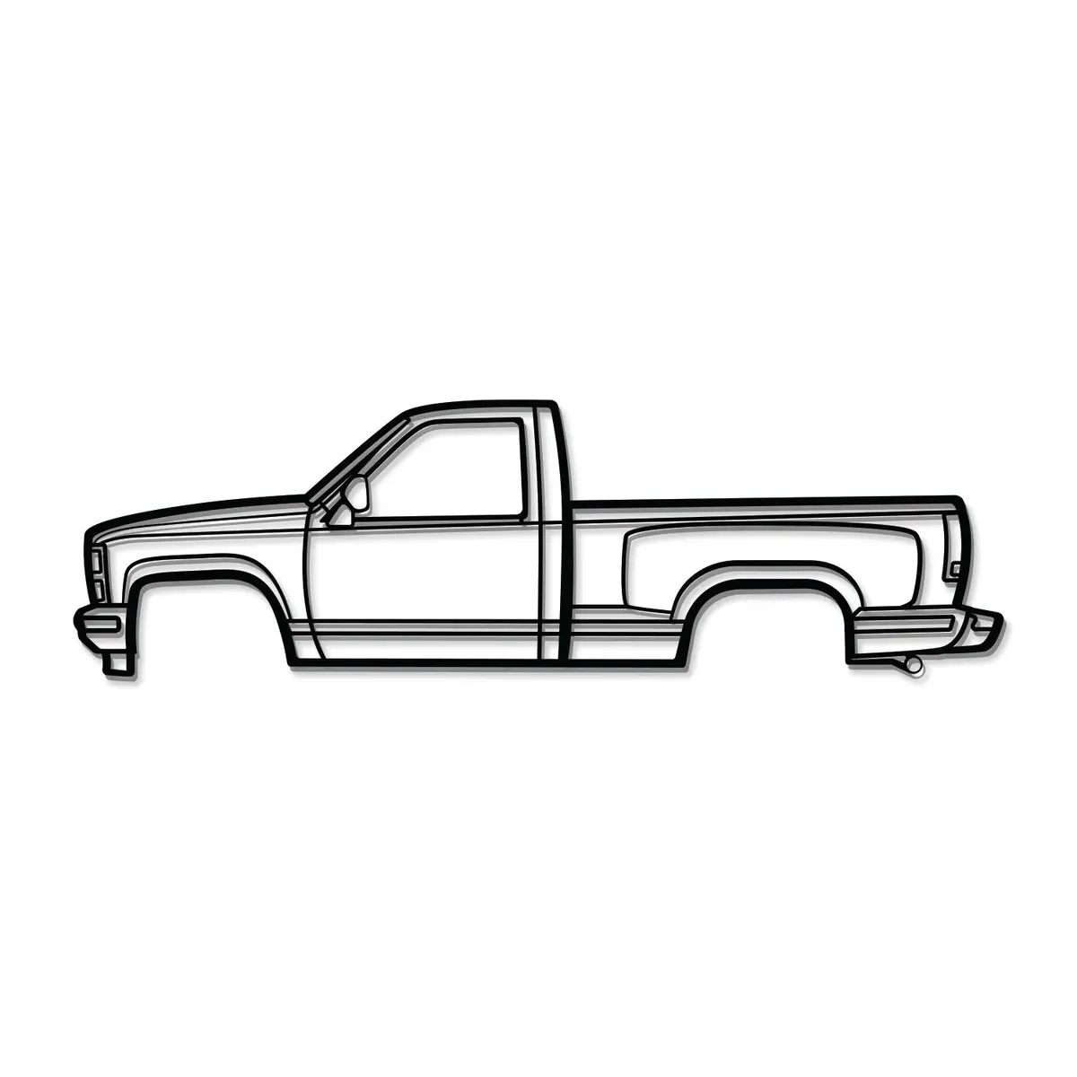 1988 K1500 Silverado Metal Car Wall Art - Mt0218 8