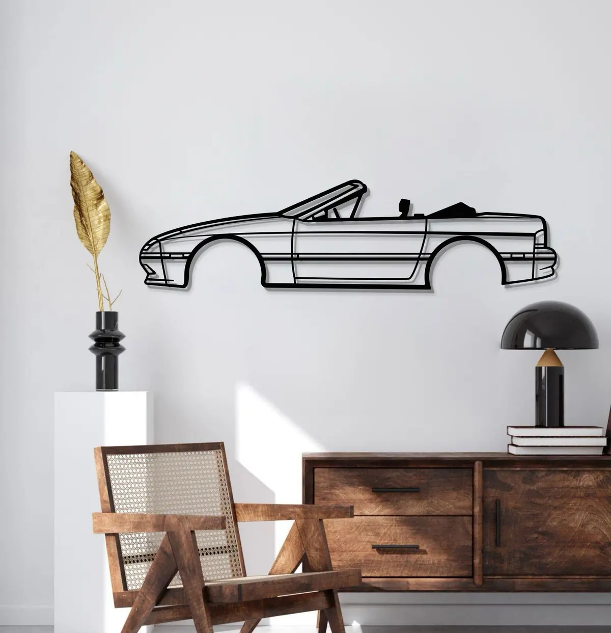 1990 Rx-7 Convertible Metal Car Wall Art - Mt0231 2