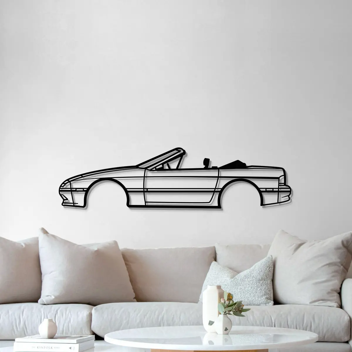 1990 Rx-7 Convertible Metal Car Wall Art - Mt0231 5