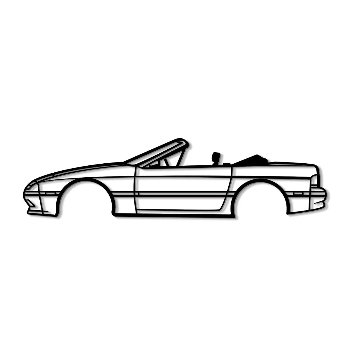 1990 Rx-7 Convertible Metal Car Wall Art - Mt0231 8