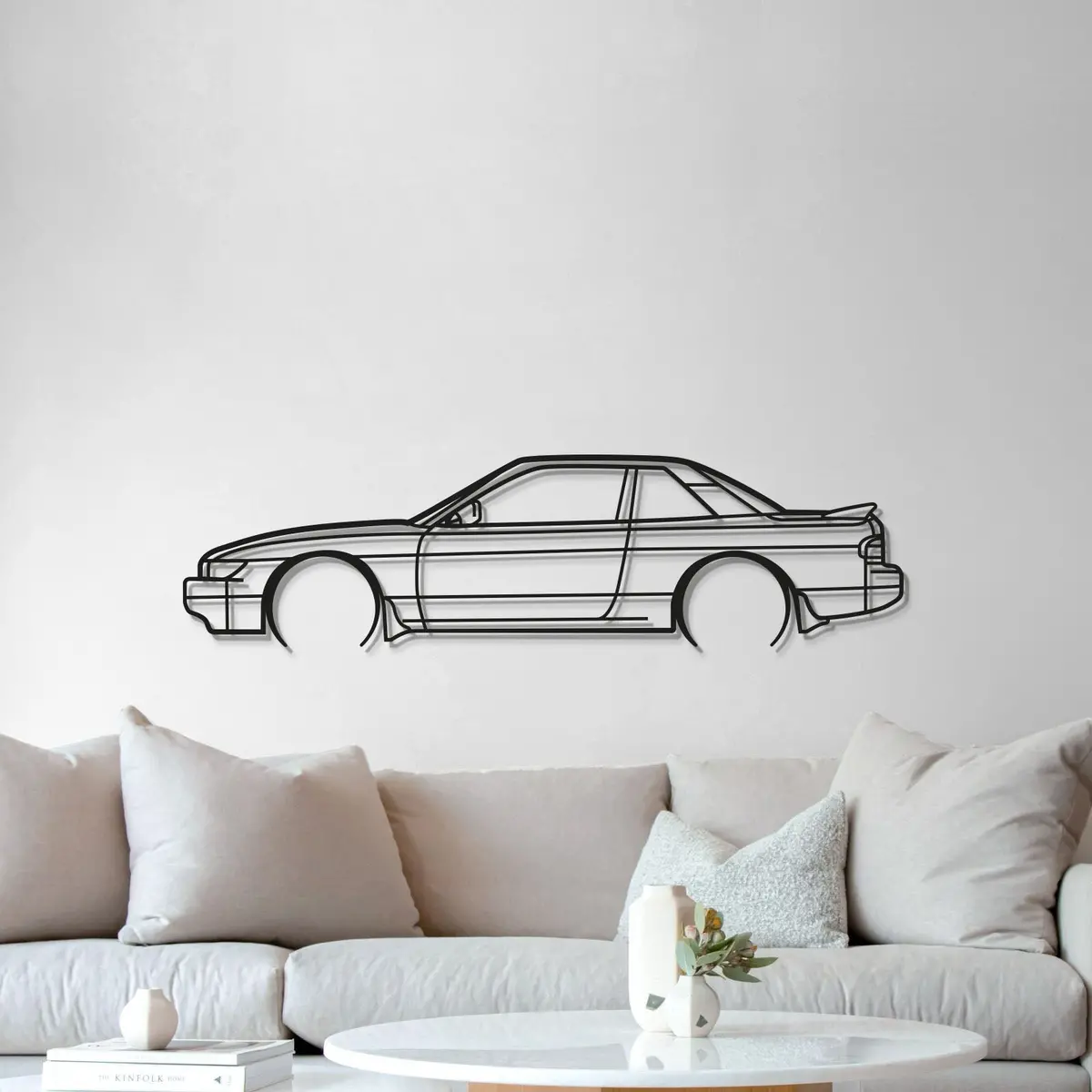 1990 Silvia S13 Detailed Metal Car Wall Art - Mt0232 5